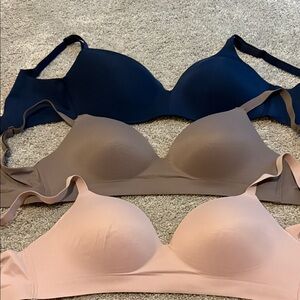 Soma Smooth Wireless Bra Set - Black, Taupe, Blush